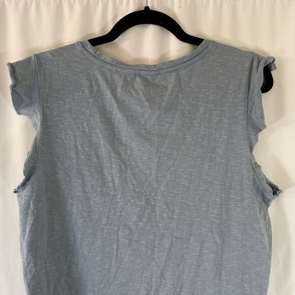Toad and Co Tank Top Women's XL Blue Round Neck Organic Cotton Soft Pullover - Picture 10 of 11